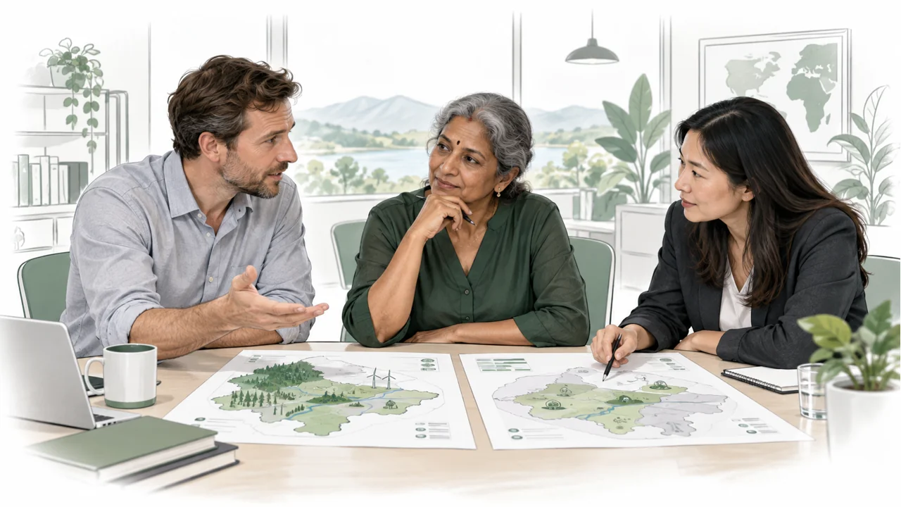 A review panel compares two regional plans and discusses a resource decision.
